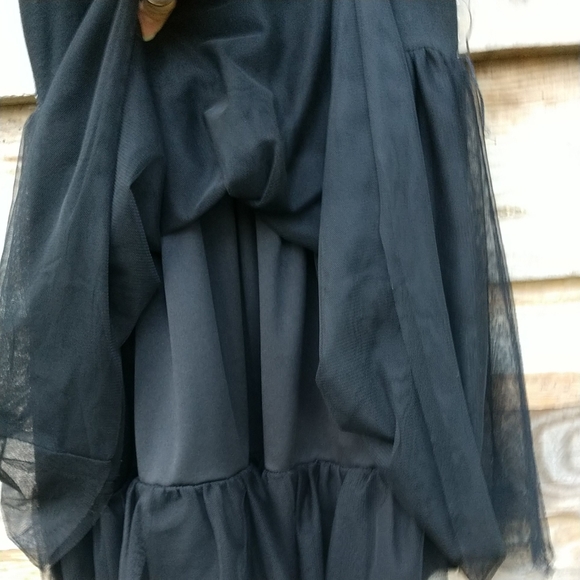 Vintage Beautees Girl's Formal Dress Black/Silver Party/Wedding - Picture 5 of 10